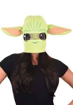 Mandalorian The Child Flip-Down Beanie -Halloween Costumes Outlet Store star wars mandalorian the child flip down beanie alt 1