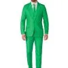 Suitmeister Solid Green Suit For Men