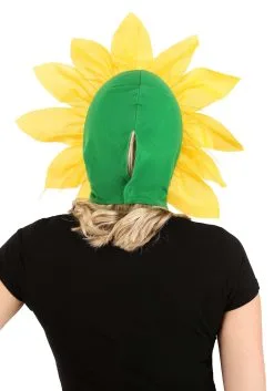 Sunflower Costume Hood For Adults 11 Sunflower Costume Hood For Adults -Halloween Costumes Outlet Store sunflower hood alt 3