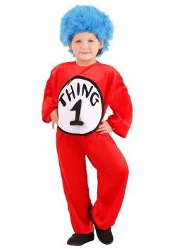 Thing 1 & Thing 2 Toddler Costume -Halloween Costumes Outlet Store thing 1 thing 2 toddler costume alt 2
