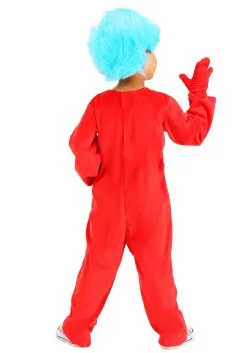 Deluxe Thing 1&2 Toddler's Costume -Halloween Costumes Outlet Store thing 12 deluxe toddler costume alt 5