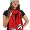 Thing 1 & 2 Winter Hat & Scarf Kit For Adults -Halloween Costumes Outlet Store thing 12 winter hat scarf kit