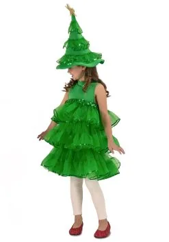 Toddler Glitter Christmas Tree Costume