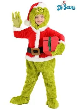 Grinch Santa Claus Costume For Toddlers