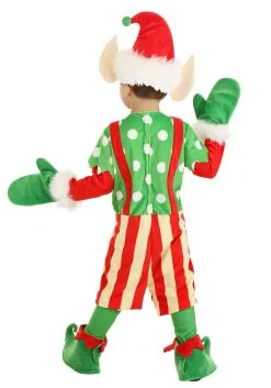 Holiday Helper Elf Costume For Toddlers -Halloween Costumes Outlet Store toddler holiday helper elf costume alt 1