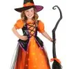 Orange Light-Up Witch Costume For Toddlers 2 Orange Light-Up Witch Costume For Toddlers -Halloween Costumes Outlet Store toddler orange light up witch costume