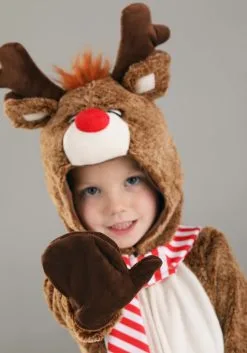Plush Reindeer Costume For Toddlers -Halloween Costumes Outlet Store toddler plush reindeer costume alt 4