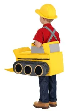 Ride In Bulldozer Costume For Toddlers -Halloween Costumes Outlet Store toddler ride in bulldozer costume alt 3