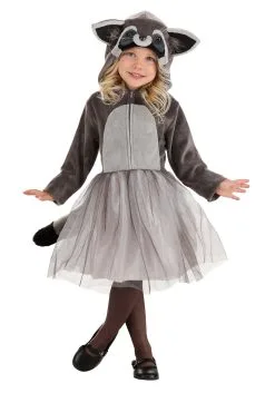 Tutu Raccoon Costume For Toddlers
