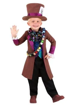 Wacky Mad Hatter Costume For Toddlers