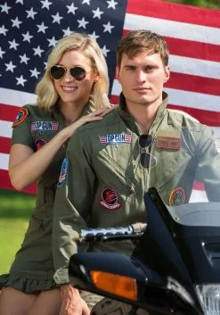 Mens Top Gun Flight Suit Costume -Halloween Costumes Outlet Store top gun mens flight suit alt 6