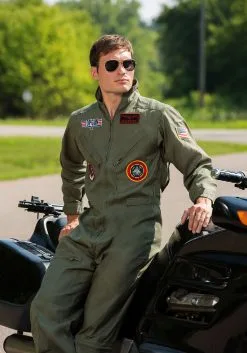 Mens Top Gun Flight Suit Costume -Halloween Costumes Outlet Store top gun mens flight suit alt 7
