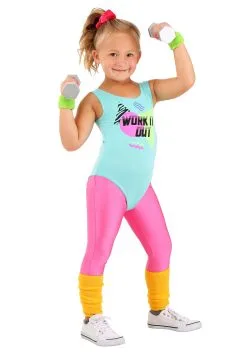 Totally 80s Workout Costume For Toddlers