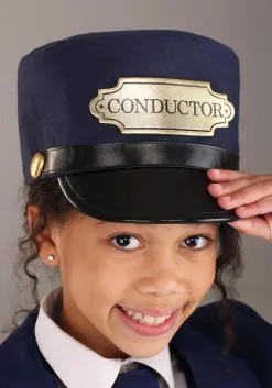 Train Conductor Costume Hat For Kids -Halloween Costumes Outlet Store train conductor hat alt 2