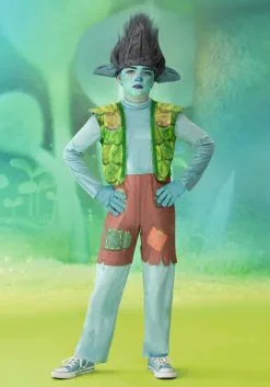 Trolls World Tour Deluxe Branch Costume For Boys
