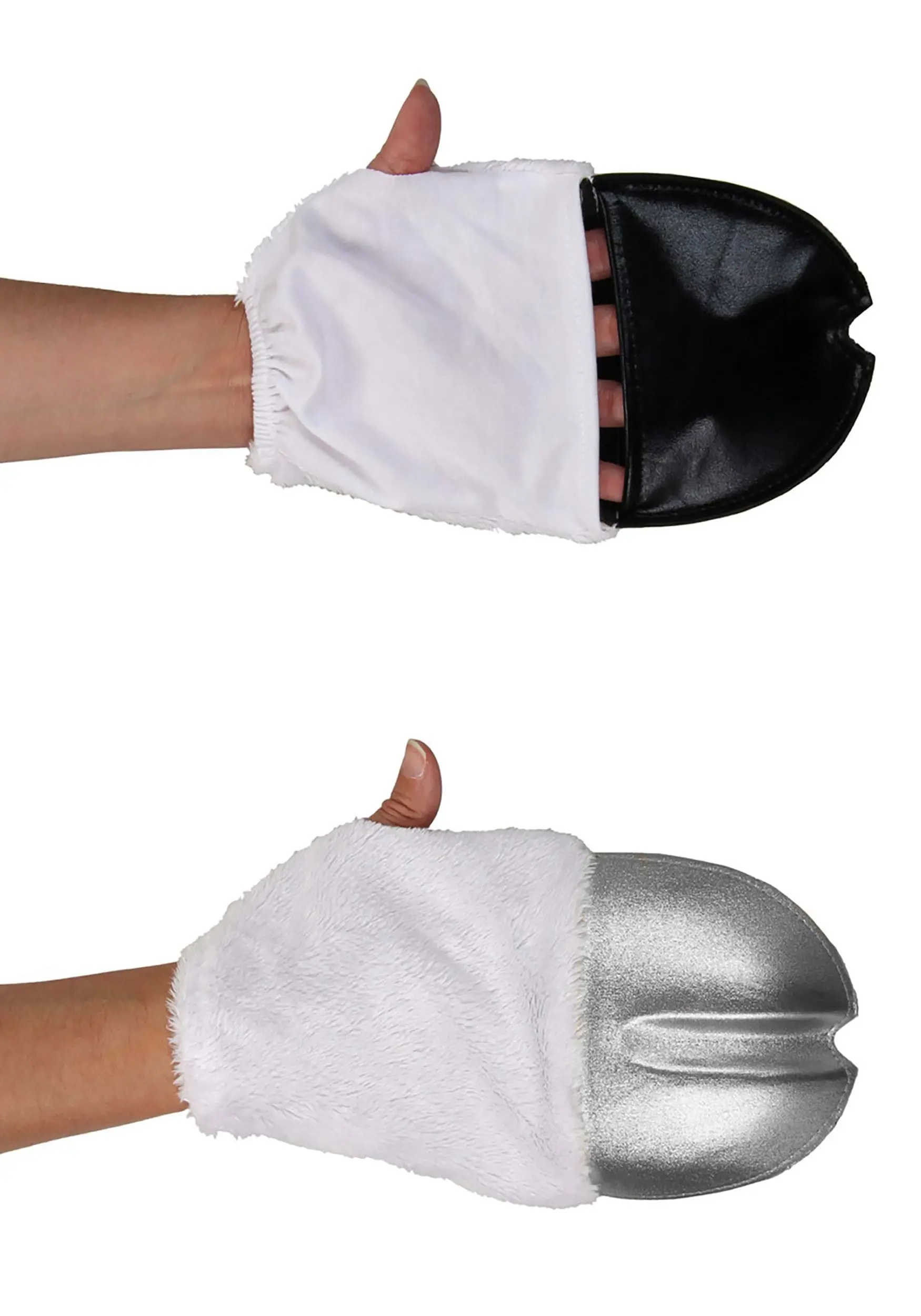 Silver Unicorn Costume Front Hooves 3 Silver Unicorn Costume Front Hooves