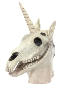 Unicorn Skull Mouth Mover Mask -Halloween Costumes Outlet Store unicorn skull mouth mover mask alt 4