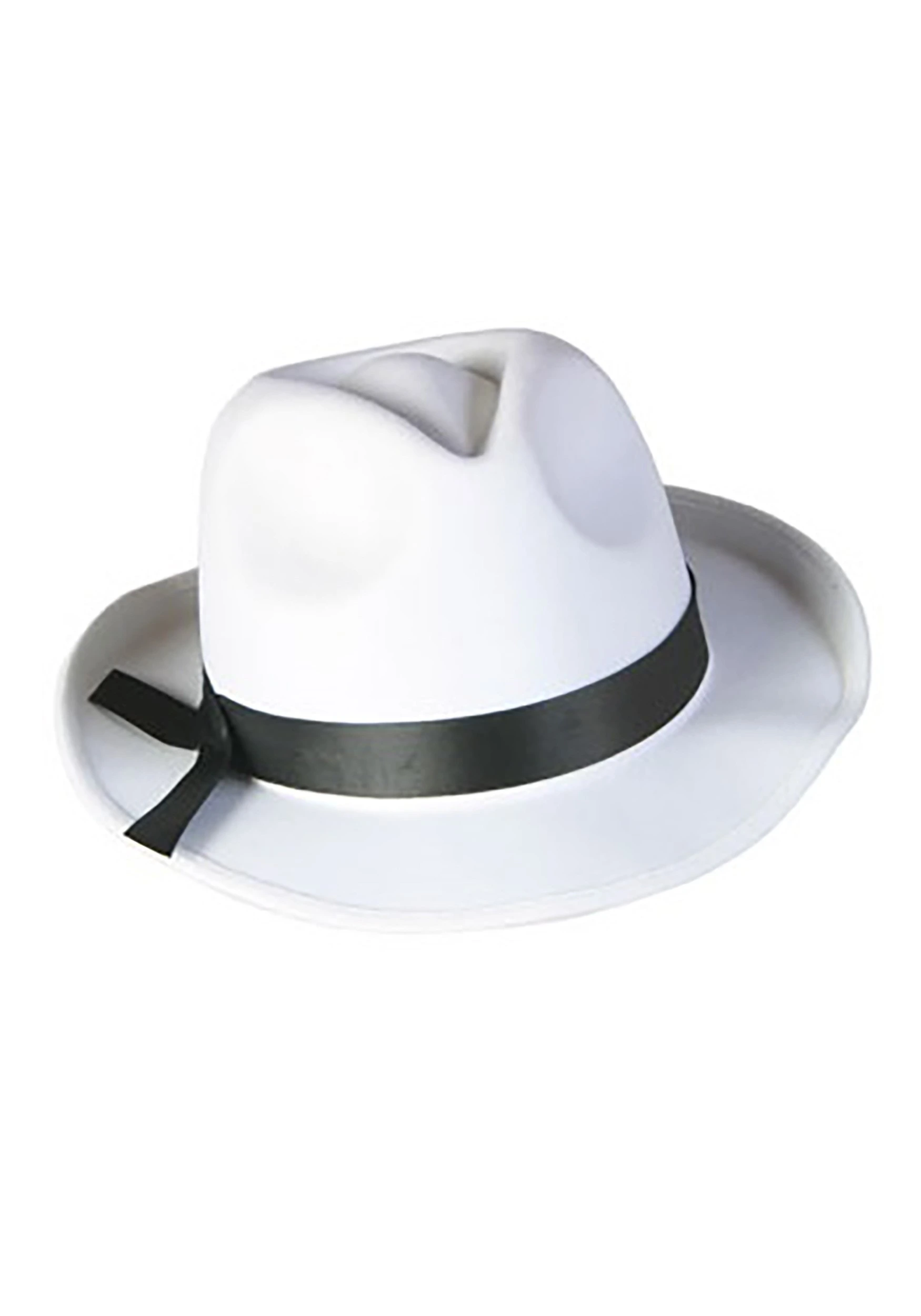 White Fedora Costume Hat Accessory 3 White Fedora Costume Hat Accessory