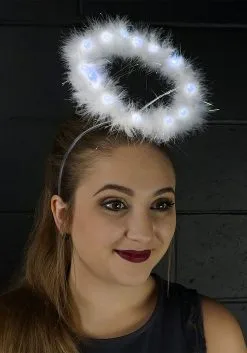 LED Lights Within A White Halo -Halloween Costumes Outlet Store white halo with led lights alt 1