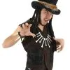 Witch Doctor Plush Costume Hat With Dreadlocks -Halloween Costumes Outlet Store witch doctor plush hat with braids