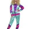 Ladies 80's Tracksuit Costume -Halloween Costumes Outlet Store womens 80s tracksuit costume