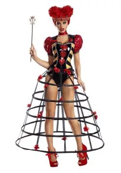 Women's Caged Heart Queen Costume