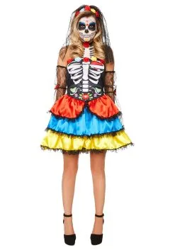 Day Of The Dead Senorita Women's Costume