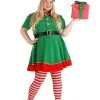 Plus Size Holiday Elf Costume For Women