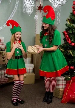 Plus Size Holiday Elf Costume For Women -Halloween Costumes Outlet Store womens holiday elf plus size costume alt 5