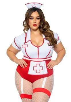 Plus Size Feelgood Nurse Costume For Women -Halloween Costumes Outlet Store womens nurse feelgood costume alt 2
