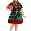 Women's Plus Deluxe Christmas Elf Costume