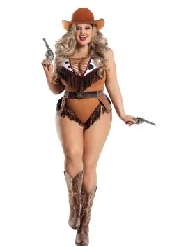 Plus Size Wild West Hottie Costume For Women