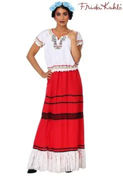Red Frida Kahlo Costume For Women