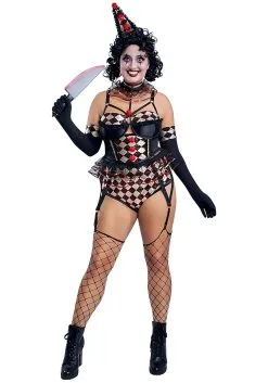 Sexy Plus Size Killer Clown Costume For Women