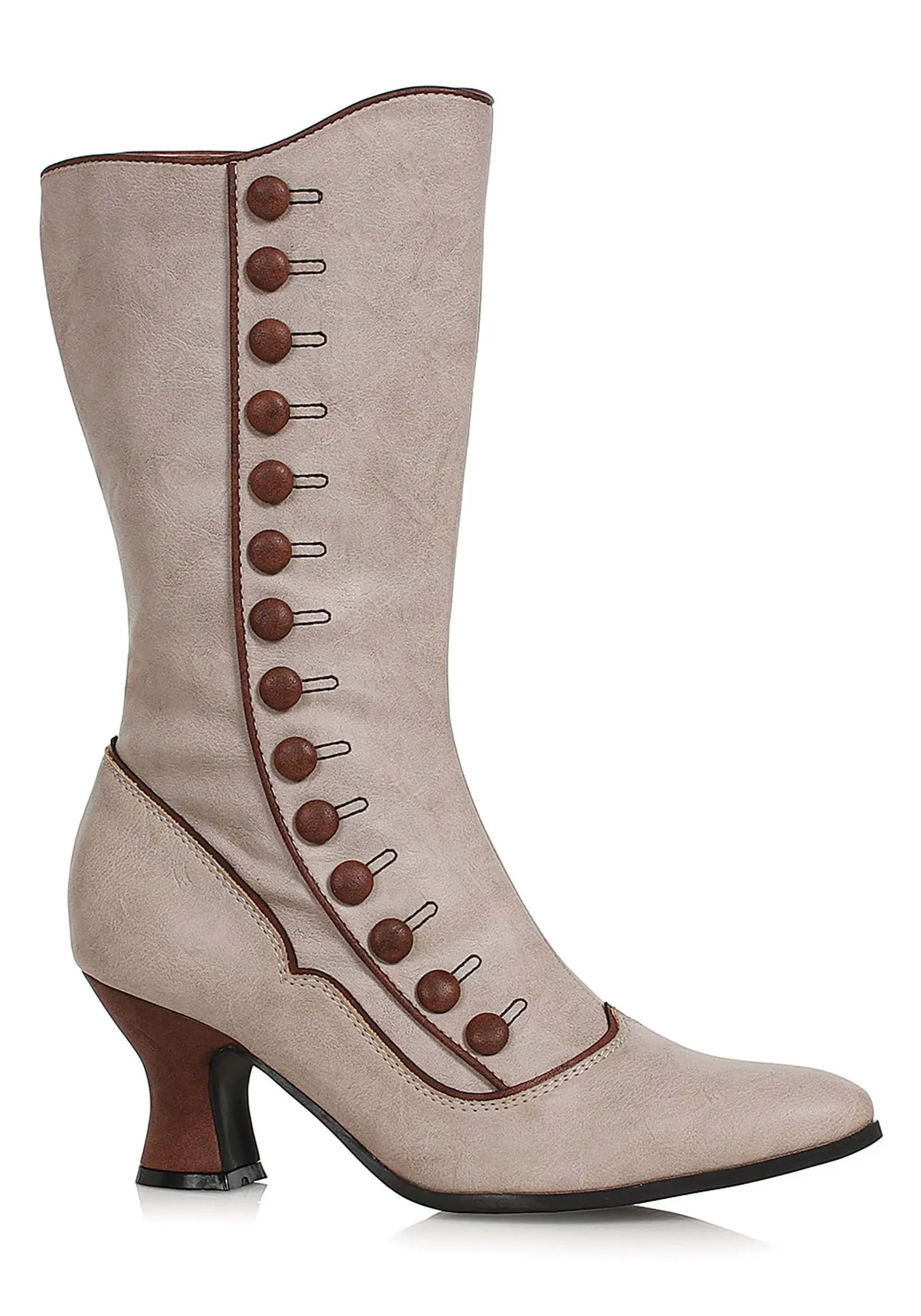 Tan Victorian Spat Boot For Women 3 Tan Victorian Spat Boot For Women