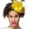 Trim Yellow Fascinator -Halloween Costumes Outlet Store yellow trim fascinator